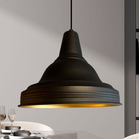 bamyum Ulmete Suspension Luminaire Vintage, Lustre Salon de 26 cm en Métal, Lampe E27 pour Chambre, Salle à Manger (1/5)