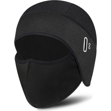 Cagoule Respirante et Élastique pour Hommes et Femmes, Idéale pour le Cyclisme, la Course et le Ski en Hiver, avec Trou pour Lunettes et Protection Anti-Vent