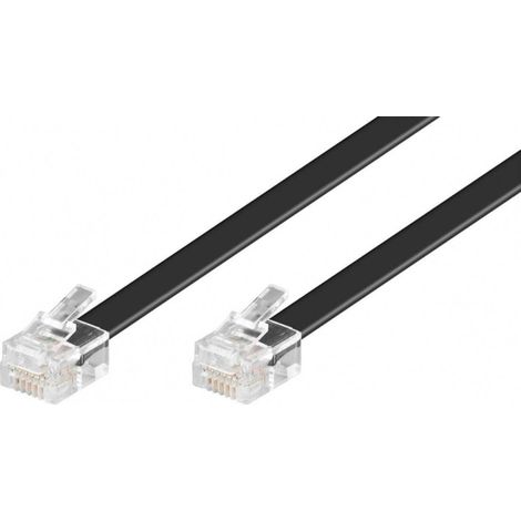 Modularkabel/Telefonkabel, Kupferkaschierter Aluminiumleiter (CCA), RJ12-Stecker (6P6C)  RJ12-Stecker (6P6C). Kabellänge 15 m