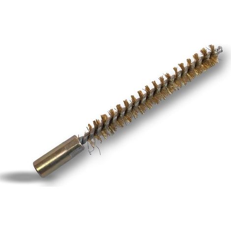 Ecouvillon LAITON Condenseur Lot de 10 Ø 10 mm Raccord laiton taraudé M6 femelle Torsade en acier galvanisé Brosse nettoyage paroi tube alésage Kibros 4TCL10x10