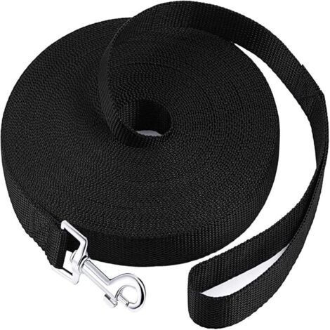 Dog Training Lanyard, Long Leash for Small to Large Dogs (Black, 20m2cm(65ft)) (1/5)