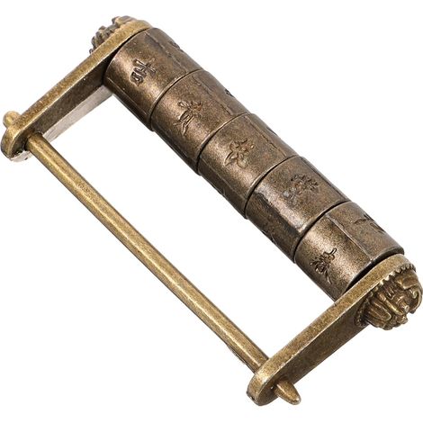 cadenas en m tal avec motif chinois texte et mot de passe (1/5)