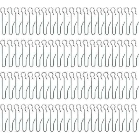 80 metal curtain hooks for windows and showers (47 x 10 mm) (1/4)