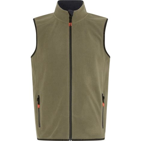 Gardena Herren Fleeceweste Soft Fleece Garten Outdoor Freizeit Polyester, Farbe: 18-0515 Staubiges Olivgrün, Größe: S (1/4)