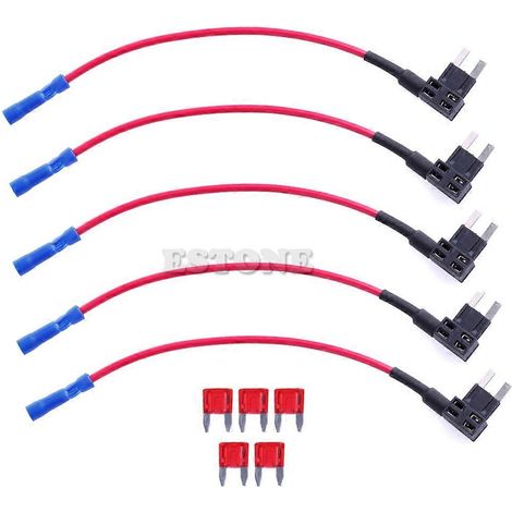 Adaptateur/répartiteur de fusible mini ATM à double circuit avec support pour voitures et camions (1/5)