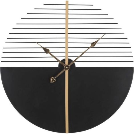 Orologio da parete mauro ferretti rotondo nero 60 cm metallo (1/5)