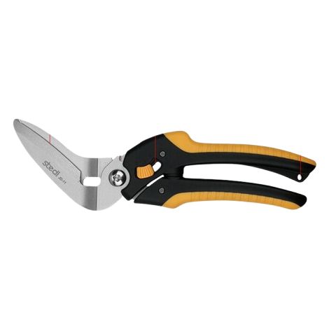 Ciseaux Robustes 20cm Orange Acier Inox Poignée Souple (1/4)