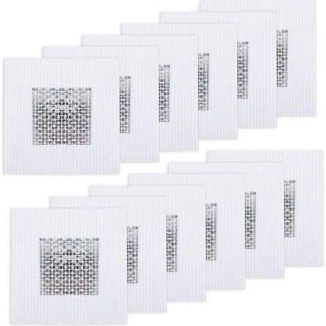GDHZS- 10PCS Patch de Réparation de Mur, Patch Auto-Adhésif en Maille pour Cloisons Sèches, Kit de Réparation Murale pour Restaurer Plafonds Endommagés, Patch d'Écran, 4 x 4 Pouces (1/5)