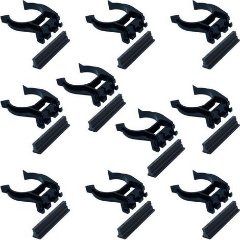 Lot de 10 clips de plinthe Ø 34 mm – Pied de meuble en ABS noir – Pour montage rapide et durable en cuisine et salle de bain (1/3)