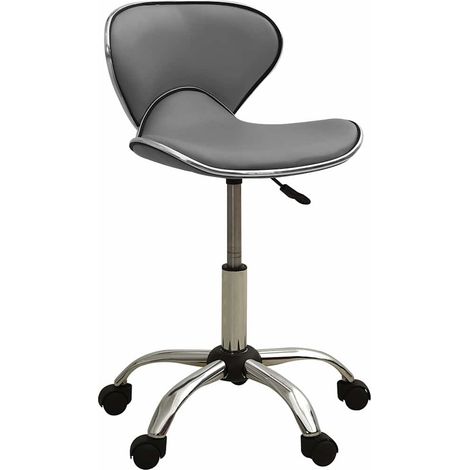 Chaise de bureau Fauteuil gamer - Chaise d'ordinateur Gris Similicuir BV135445 - BonneVie (1/5)