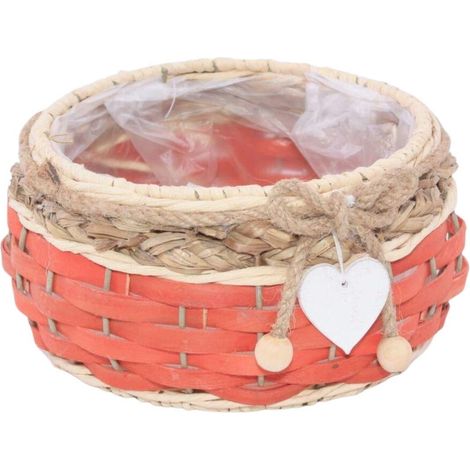 Portavaso in pioppo e juta, Ø21H10,5 cm (kit da 3) (1/2)