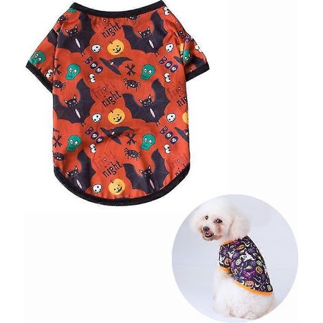 2-teilige Halloween-Serie Neue Hundekleidung Herbstliche Haustierdekoration Kleidung Größe S (schwarzer Fledermaus-Zauberhut) (1/5)