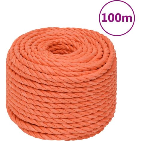 Teenpull – Arbeitsseil Orange 24 mm 100 m Polypropylen (1/5)