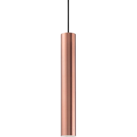 Sospensione Moderna Look Metallo Rame 1 Luce Gu10 7W 3000K Luce Calda