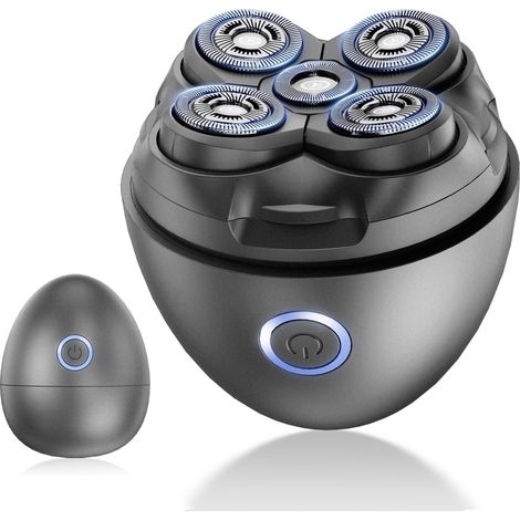 Herren-Kopfrasierer, verbesserter flexibler 5D-Kopfrasierer für Herren, USB-C-aufladbar, 150 Minuten Laufzeit, wasserdichter Nass-/Trockenrasierer (1/5)