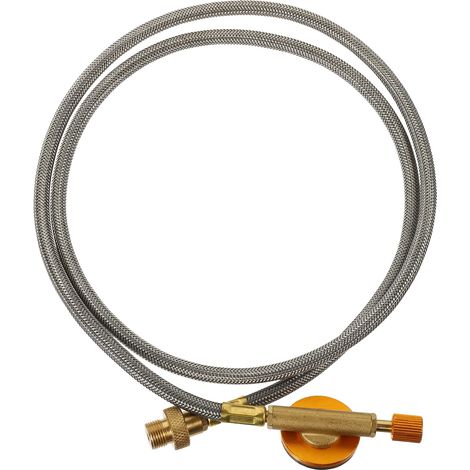Regulateur De Propane - Raccord QCC1 Et Embout À Sertir 3/8 Pouces - Pour Bouteilles De Gaz Plat - 108 X 3 X 1,8 Cm - 1 Pièce (1/4)