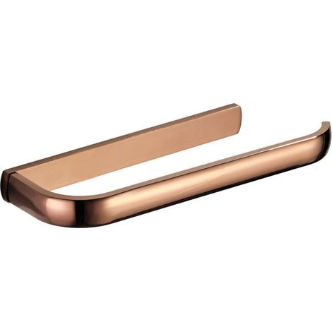 Portasciugamani da parete, adatto per bagno, cucina, ufficio, ecc., 290 x 88 x 26 mm (oro rosa) (1/5)