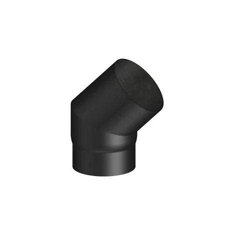 Curva a 45° per canale da fumo per stufe a legna sp 2 mm d 180