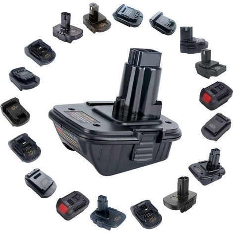 Convertir une batterie au lithium 18 V / 20 V en perceuse electrique au nickel et adaptateur d'outil de charge pour batterie