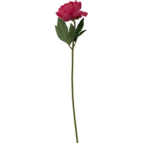 Premier Housewares Fiori Peony Stem Fuchsia Flower - 65cm (1/5)