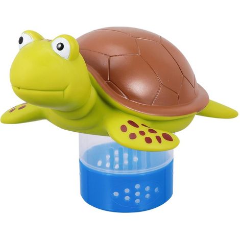 Irovami Diffuseur de chlore flottant tortue – compatible brome/chlore, pastilles 7,6 cm, pour piscines et spas (1/5)