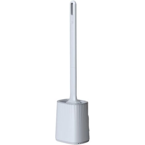 Brosse de toilette créative avec poignée détachable, brosse de toilette multifonctionnelle, brosse de nettoyage de salle de bain avec base, brosse de toilette, brosse de salle de bain (1/5)