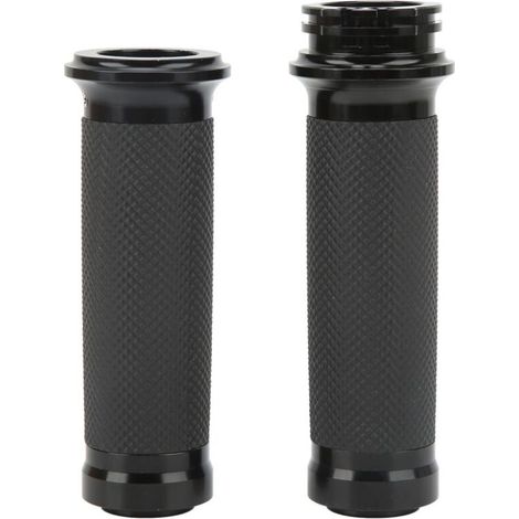 Bardusch-1 paire de poignées de guidon de moto de 25 mm, noires, confortables, anodisées, universelles et antirouille pour motos et vélos. (1/5)