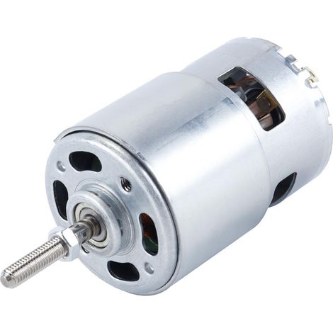 Moteur de coupe-herbe à batterie lithium-ion 755 avec double roulement en cuivre, couple élevé, moteur électrique à courant continu haute vitesse 21 V, 98 x 44,5 mm (1/5)