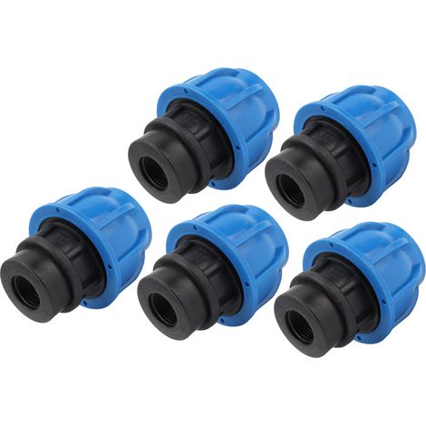 Kit de 5 raccords de plomberie pour tuyau d'eau, connecteur rapide, filetage femelle droit 32xG1/2 (1/5)