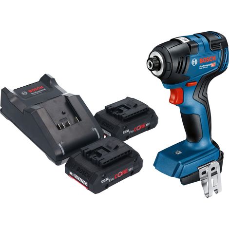Visseuse à chocs sans fil Bosch GDR 18V-200 Professional 18 V 200 Nm sans balais + 2 batteries ProCORE 4,0 Ah + chargeur (1/5)