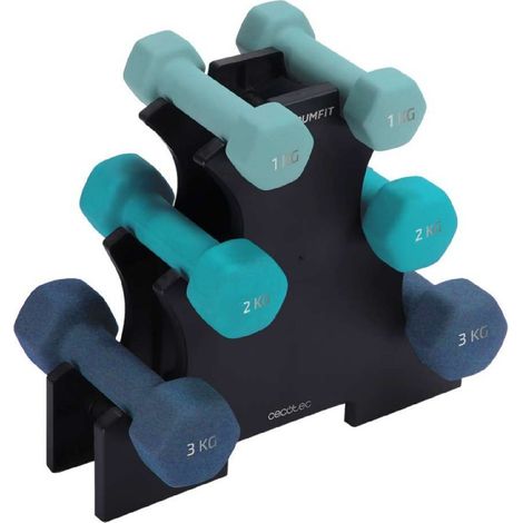 Cecotec Mancuerna DrumFit Dumbbell 123 Neoprene Set (1/5)
