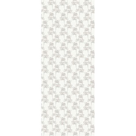 Panneau mural douche en alu-composite VIPANEL - Inspiration Nature Décor Lys d'Afrique - Finition Mat Perle - 100x255cm (1/5)
