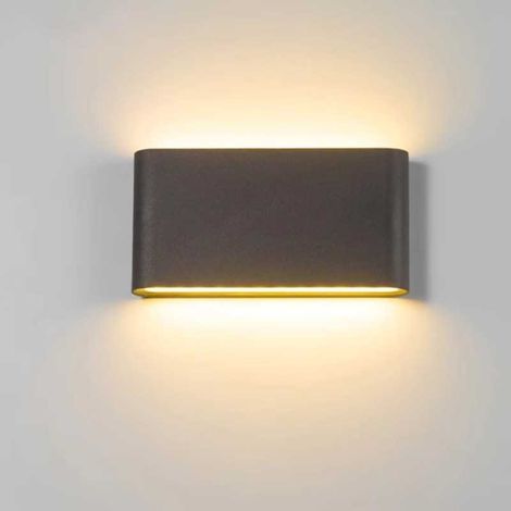 Jandei - Aplique LED de pared "Palikir" exterior IP65 3000K 16W negro