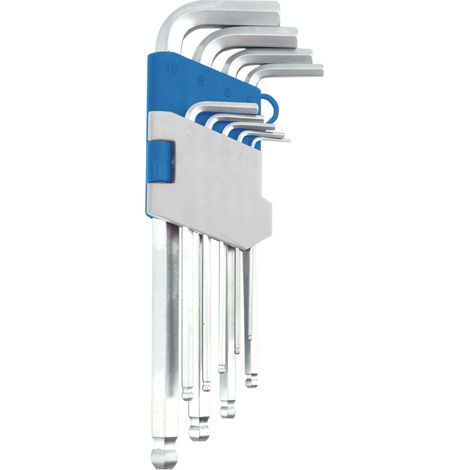 Satz mit 9 Inbusschlüsseln von 1,5 bis 10 mm (1/2)