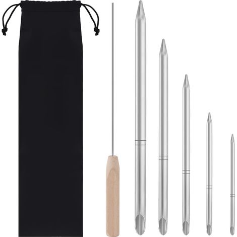 Kit d'outils d'épissage de câble, 7 pièces, avec sac de rangement, comprend 1/2", 1/4", 5/16", 3/8", 7/16" pour raccorder, kit d'épissage de corde utilisé pour la réparation de câbles (1/5)