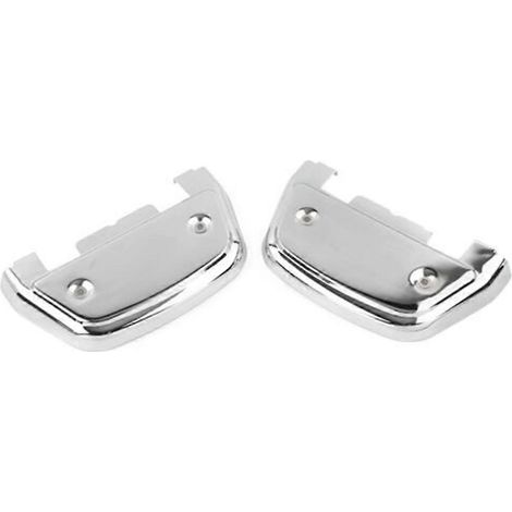 Couvre-pieds passager pour moto Harley Electra Glide Street Glide Road Ultra Softail, chromés, en forme de D (1/5)