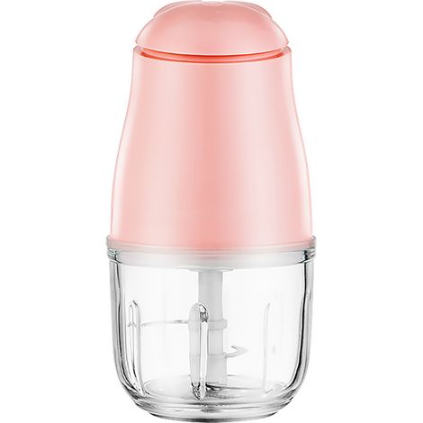 Hachoir à Viande Électrique Mini Portable - Broyeur Alimentaire Multifonctionnel Sûr et Efficace - Rose (1/5)