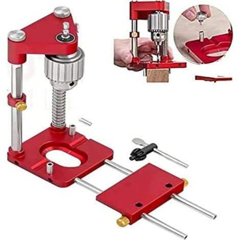 Il miglior localizzatore di fori per la lavorazione del legno, guida di foratura regolabile con localizzatore di punzoni.