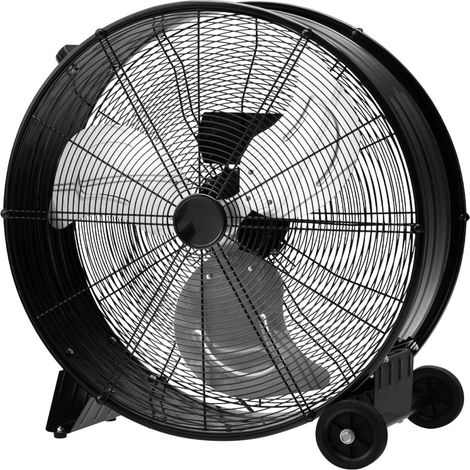 Grand ventilateur de sol industriel robuste, ventilateur mobile à poignée antidérapante, ventilateur domestique à trois réglages (1/5)