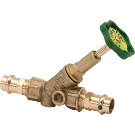 Schlösser Armaturen FREISTROMVENTIL, PRESSANSCHL.IG O.ENTL, ST.SP, DN15, PRESS 15, DVGW (1/3)