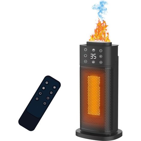 Chauffage d'appoint,radiateur electrique,2000W, Basse Consommation et Silencieux, avec Humidificateur & Minuterie (1/5)