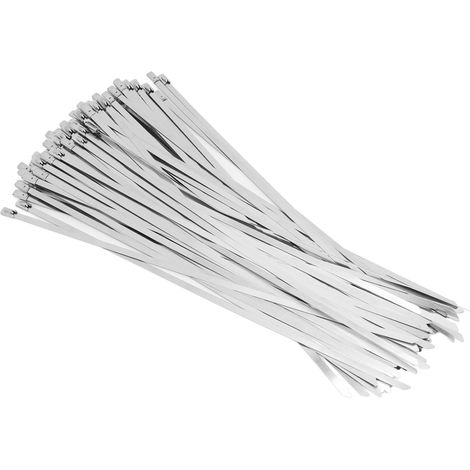 100 Pièces Attaches Câble Acier Inoxydable 304 Marine Auto-Bloquantes pour Fixation (1/5)