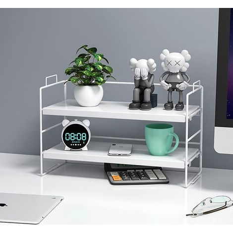 Estante para especias para debajo del fregadero, organizador de cocina, estante de cocina, organizador de cocina debajo del fregadero, organizador de escritorio, estante de escritorio de madera