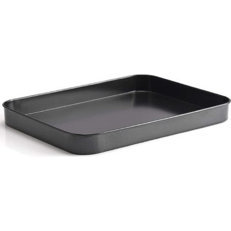 Mini Stainless Steel Baking Tray - Small Oven Pan - Rectangular - for Baking, Baking and Serving - 24.5 x 18.8 x 2.5 cm