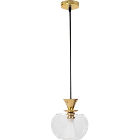 DECKENLAMPE GLAS KUGEL GOLD APP902-1CP (1/5)