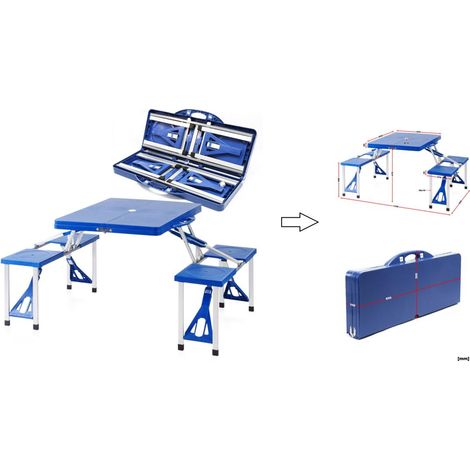 Table de camping / pique-nique pliante pour 4 personnes