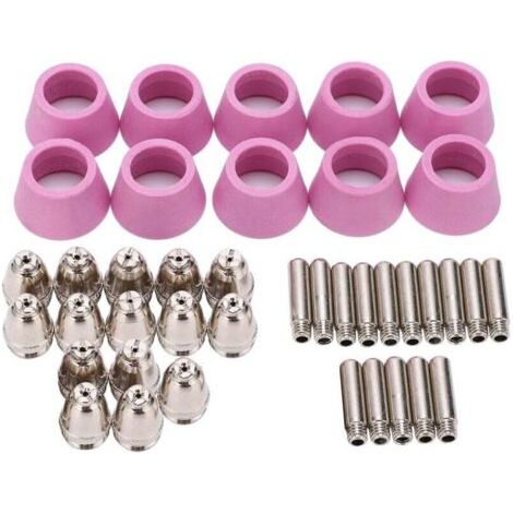Kit de consommables pour torche de découpe Plasma, pointe de Contact d'électrode, buse en céramique pour AG60/SG5540 pièces