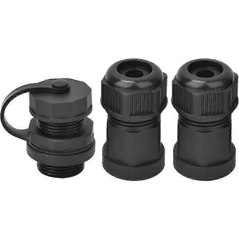 Connectique RJ45 femelle étanche IP67 pour câble réseau CAT5/CAT6, boîtier avec 2 cœurs, prise murale robuste (1/3)