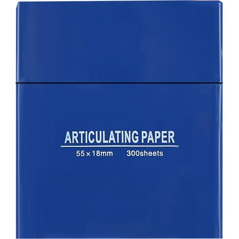 Lot bleu - 300 feuilles/boîte bandes dentaires souples pour soin dentaire et orthodontie, papier anticulating doux (1/5)