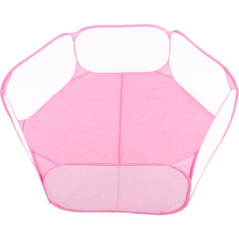 Tente Cage Pour Animaux - Toile Non Tissée - Aération Maillée Transparente - Extérieur Jardin Balcon - 1 Pièce